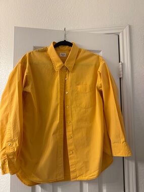 Wilfred Free Mango Yellow Button-Down Shirt XS